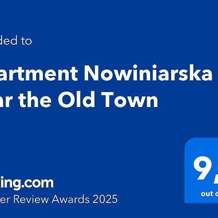 Apartment Nowiniarska Near The Old Town Warsaw Exterior photo